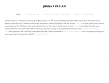 Tablet Screenshot of johnnakaplan.com